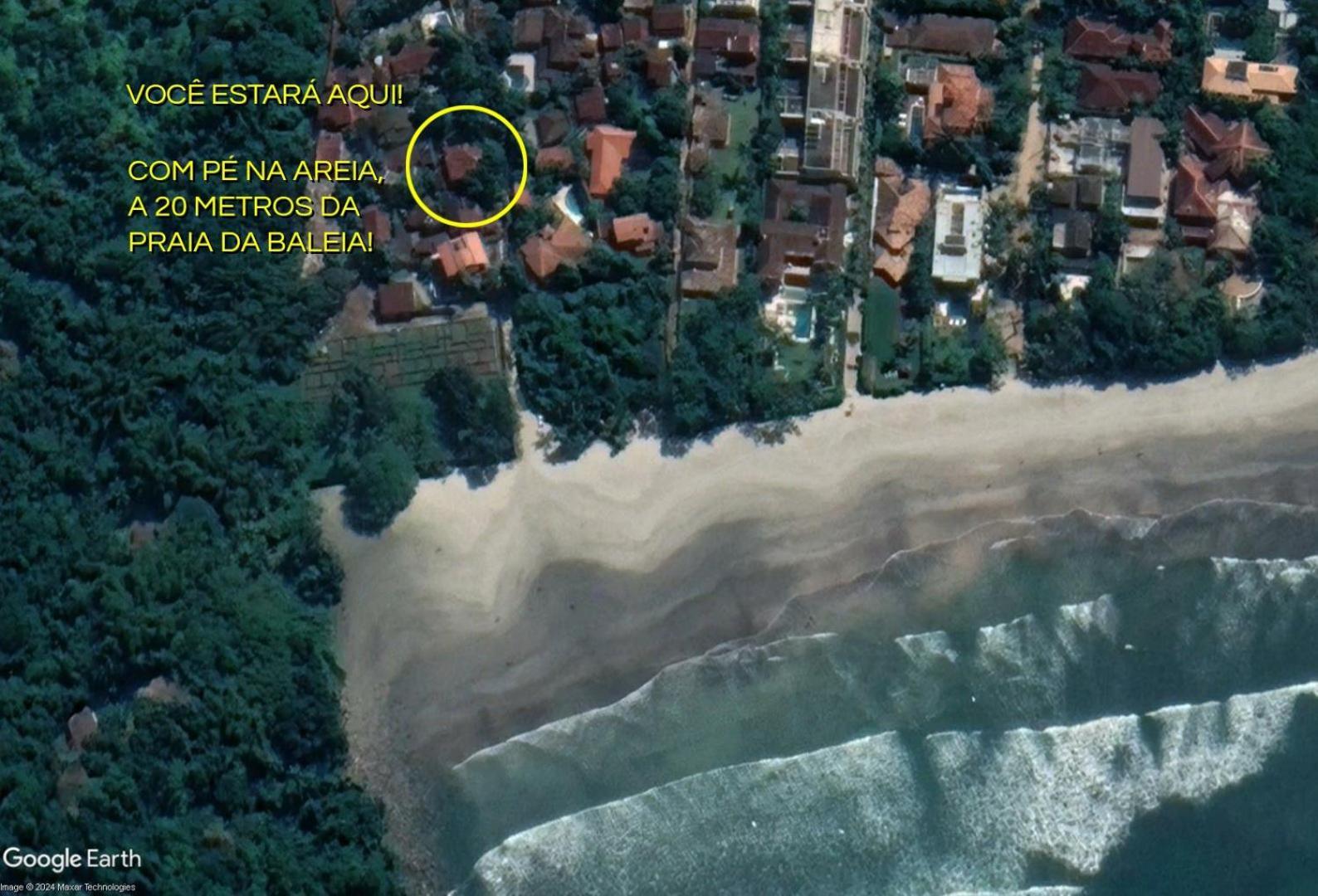 Casa Dos Passaros Na Areia A 20M Da Praia Da Baleia Com 3 Suites E 1 Dorm, Com Ar Condicionado, Wifi, Smart Tv, Cozinha Completa E Churrasqueira Sao Sebastiao  Kültér fotó