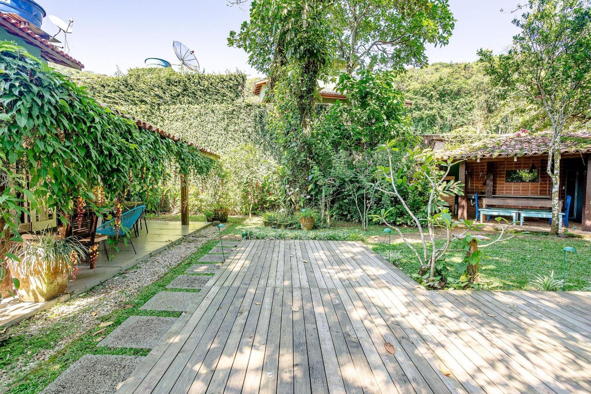 Casa Dos Passaros Na Areia A 20M Da Praia Da Baleia Com 3 Suites E 1 Dorm, Com Ar Condicionado, Wifi, Smart Tv, Cozinha Completa E Churrasqueira Sao Sebastiao  Kültér fotó