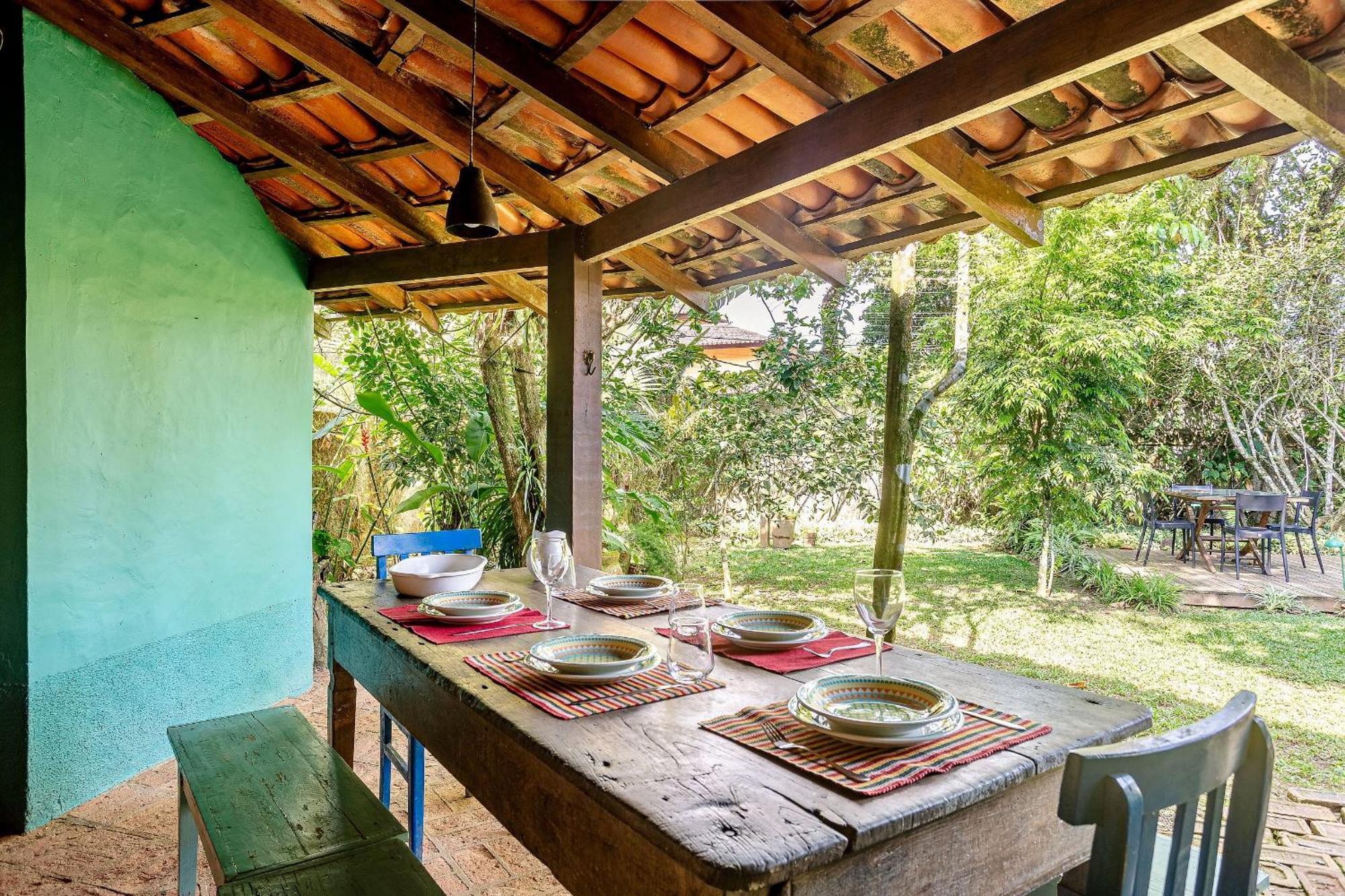 Casa Dos Passaros Na Areia A 20M Da Praia Da Baleia Com 3 Suites E 1 Dorm, Com Ar Condicionado, Wifi, Smart Tv, Cozinha Completa E Churrasqueira Sao Sebastiao  Kültér fotó