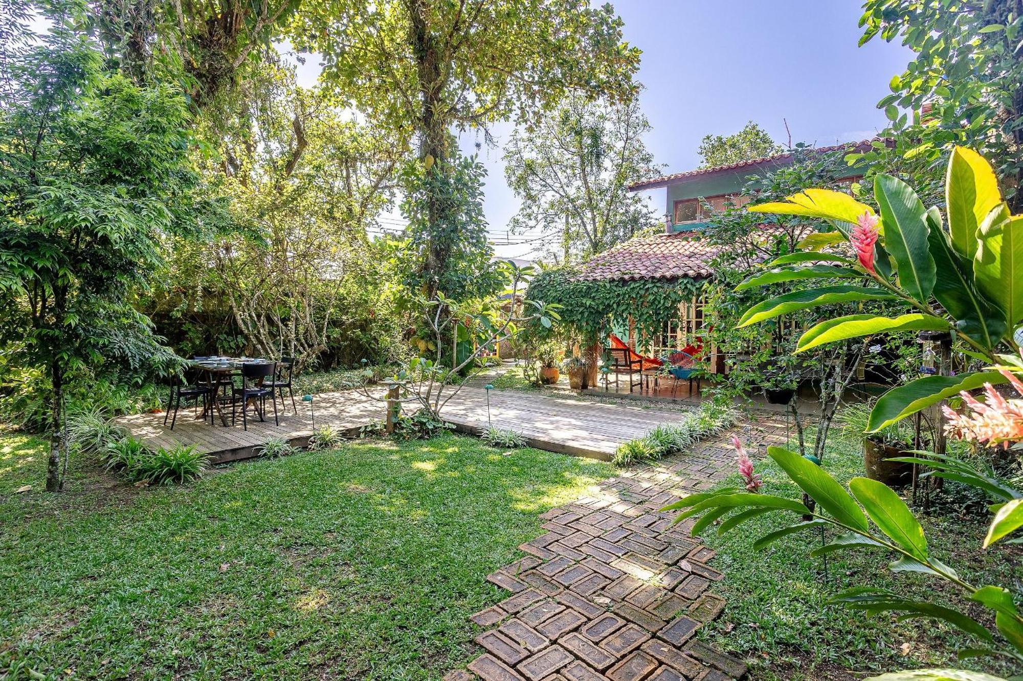 Casa Dos Passaros Na Areia A 20M Da Praia Da Baleia Com 3 Suites E 1 Dorm, Com Ar Condicionado, Wifi, Smart Tv, Cozinha Completa E Churrasqueira Sao Sebastiao  Kültér fotó
