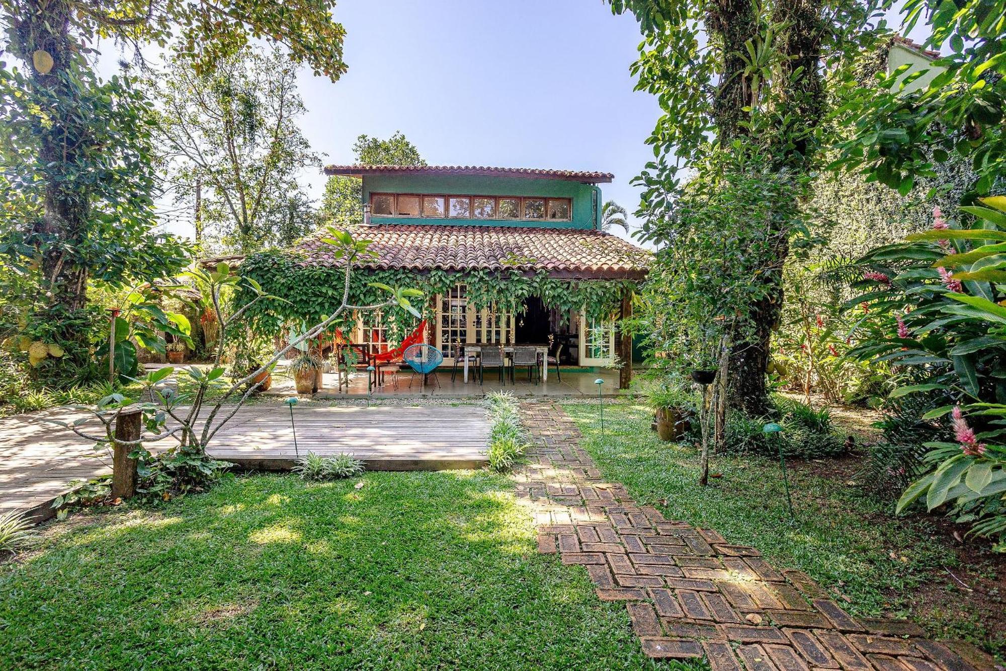 Casa Dos Passaros Na Areia A 20M Da Praia Da Baleia Com 3 Suites E 1 Dorm, Com Ar Condicionado, Wifi, Smart Tv, Cozinha Completa E Churrasqueira Sao Sebastiao  Kültér fotó