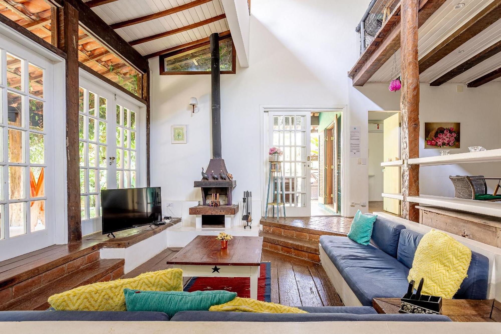 Casa Dos Passaros Na Areia A 20M Da Praia Da Baleia Com 3 Suites E 1 Dorm, Com Ar Condicionado, Wifi, Smart Tv, Cozinha Completa E Churrasqueira Sao Sebastiao  Kültér fotó